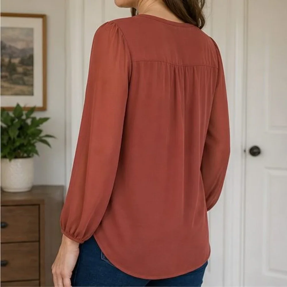 Rust Cami Blouse - Picture 3 of 6